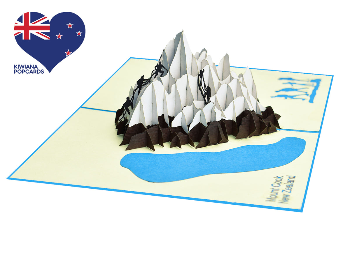 Mount Cook New Zealand 3D Creative Pop Up Card