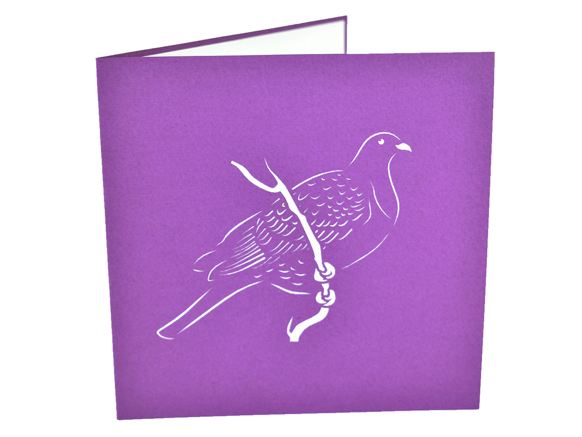 New Zealand Wood Pigeon Pop-Up Card