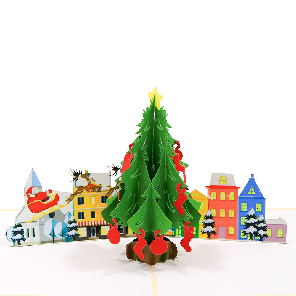 Big Christmas Tree Pop-Up Card