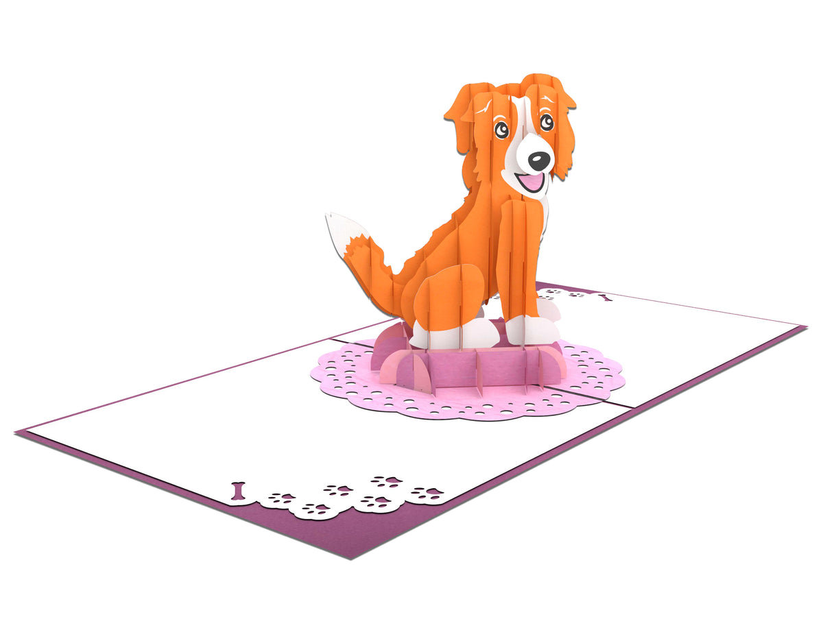 Orange Dog Pop-Up Card