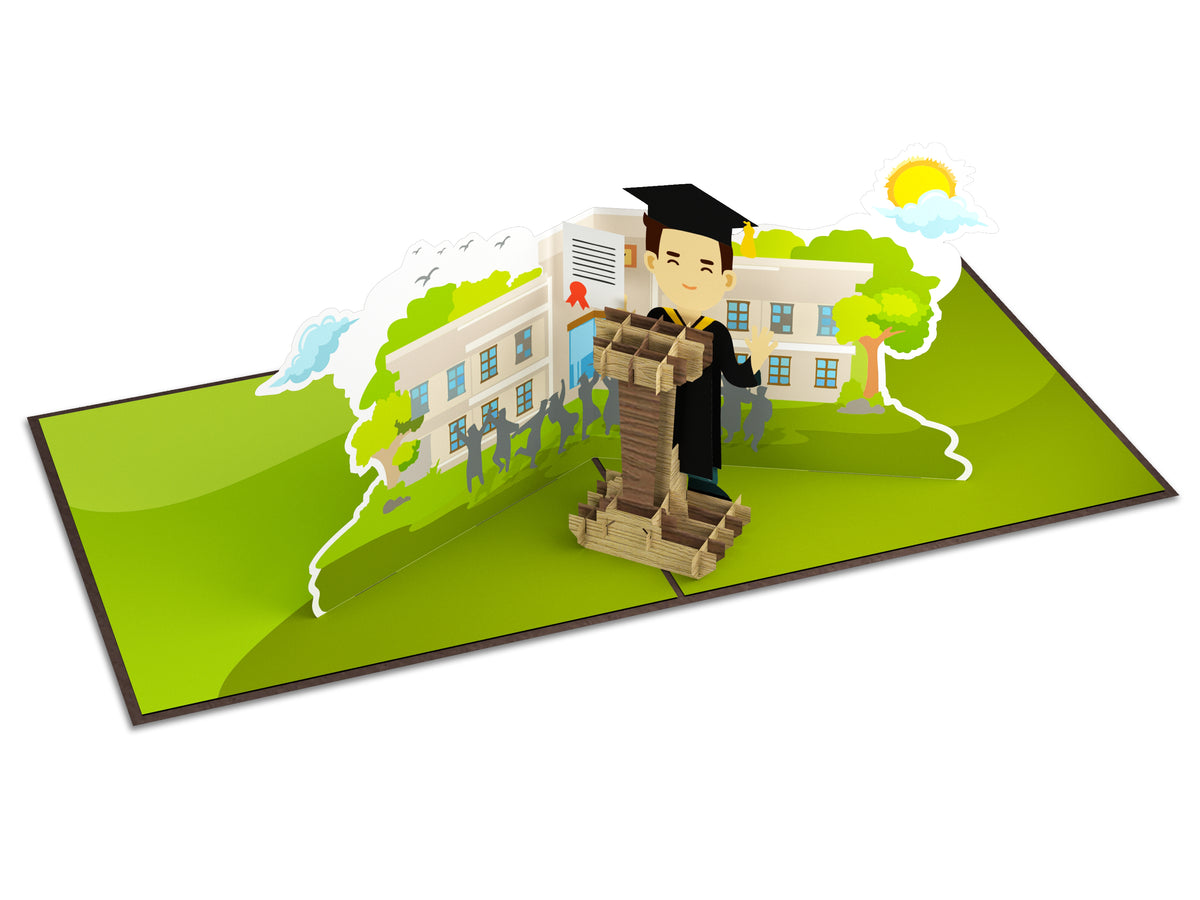 Congrats on Your Graduation Pop-Up Card