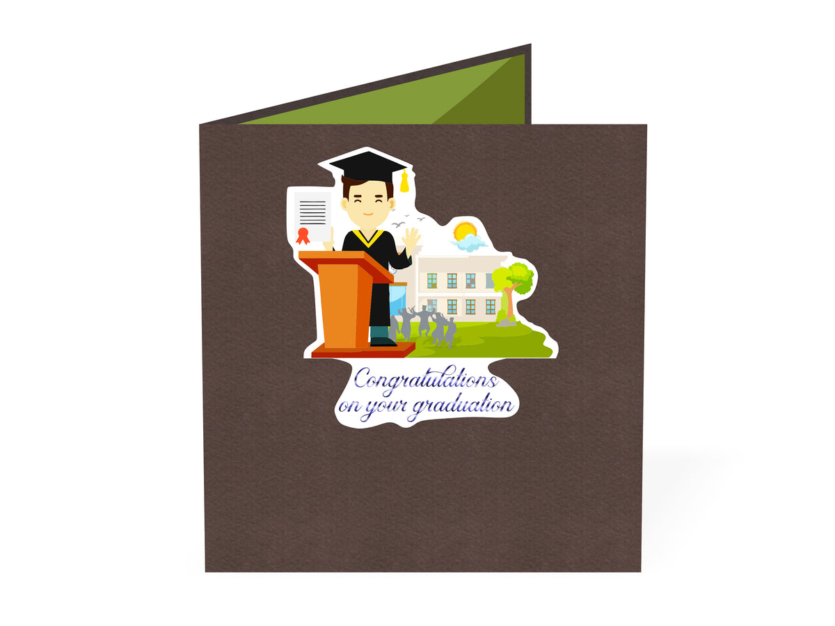 Congrats on Your Graduation Pop-Up Card