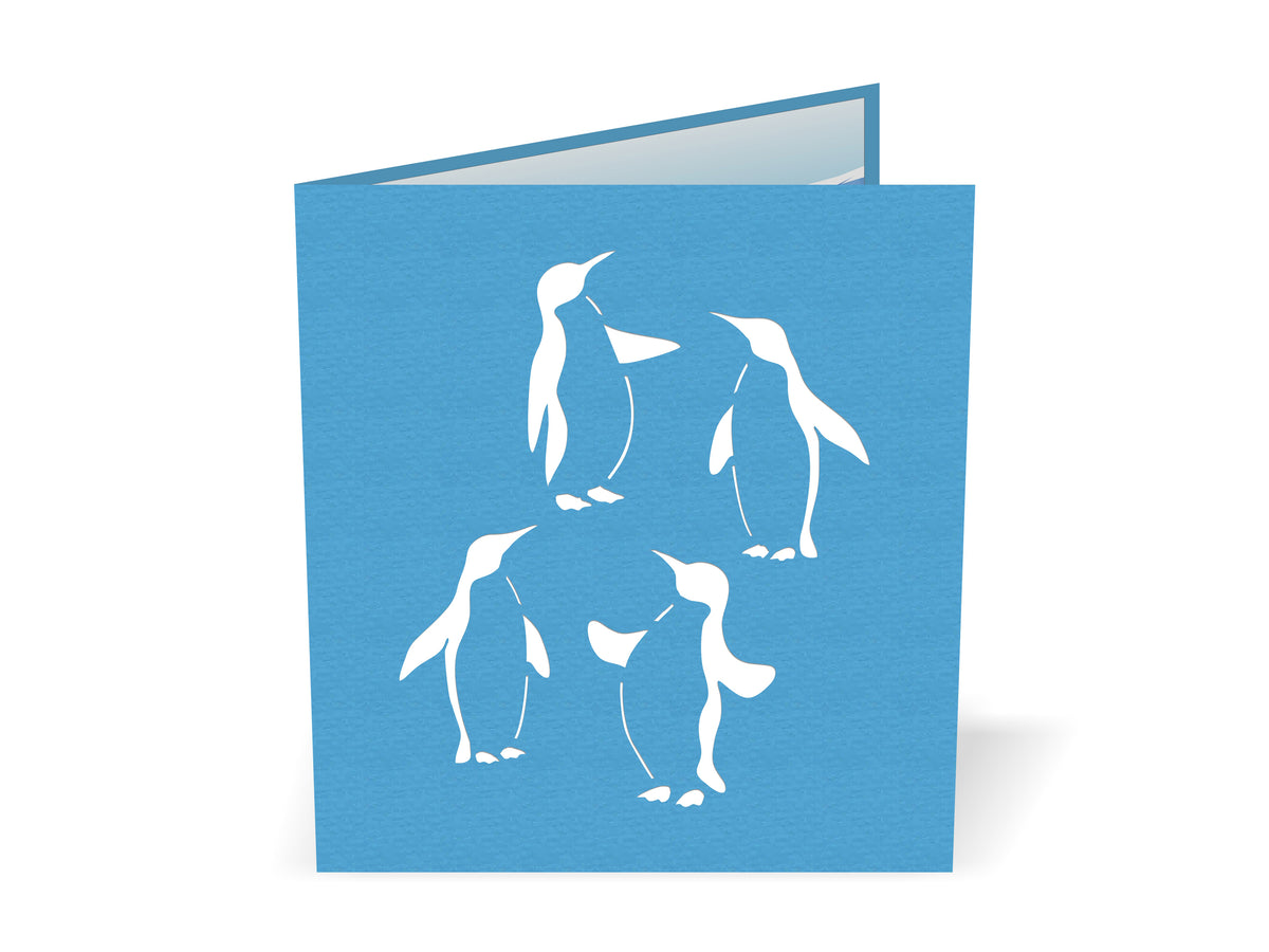King Penguins Pop-Up Card