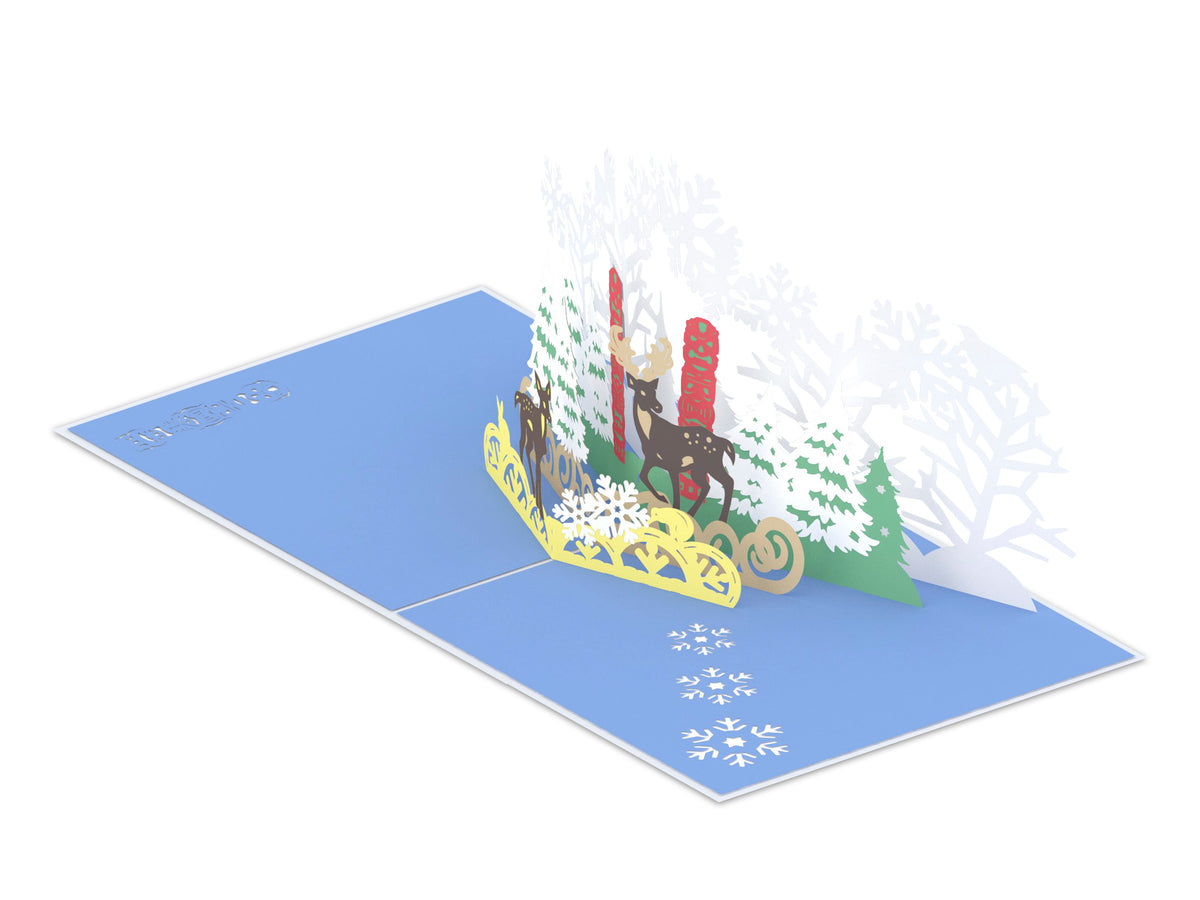 Christmas Winter Snow Scene Pop-Up Card