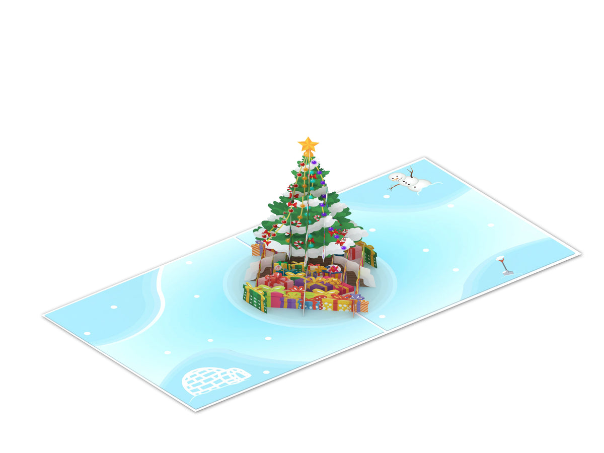 Snowy Christmas Tree Pop-Up Card