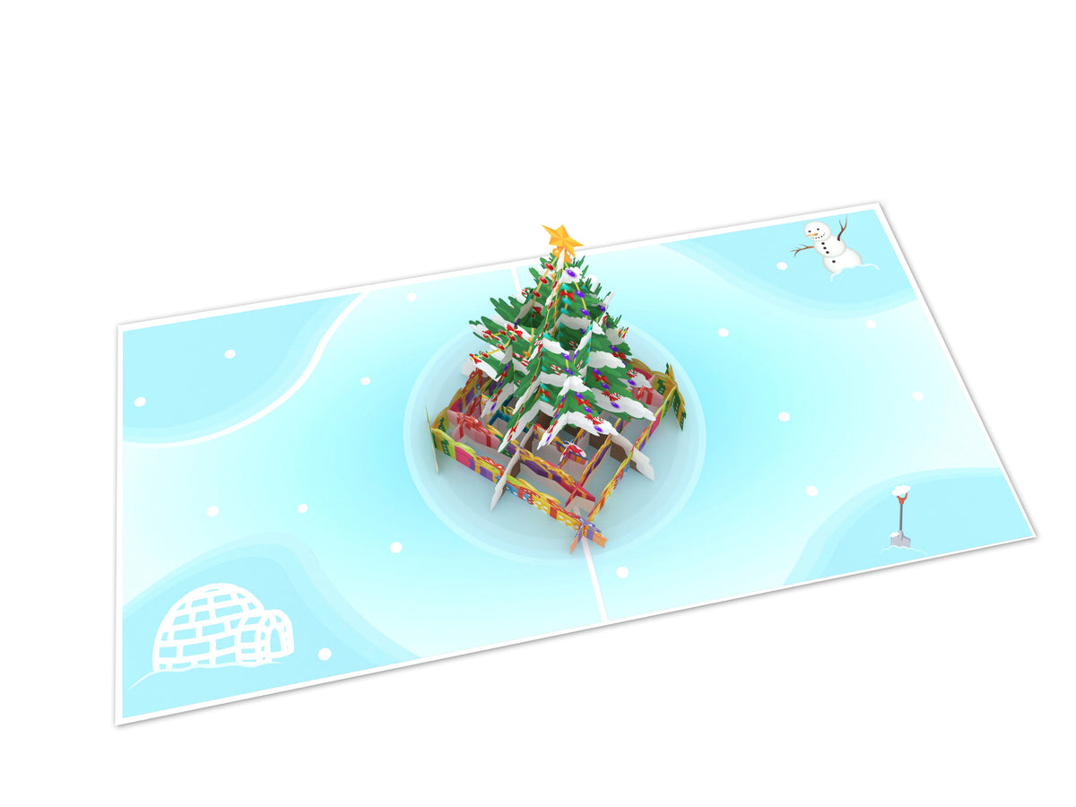 Snowy Christmas Tree Pop-Up Card