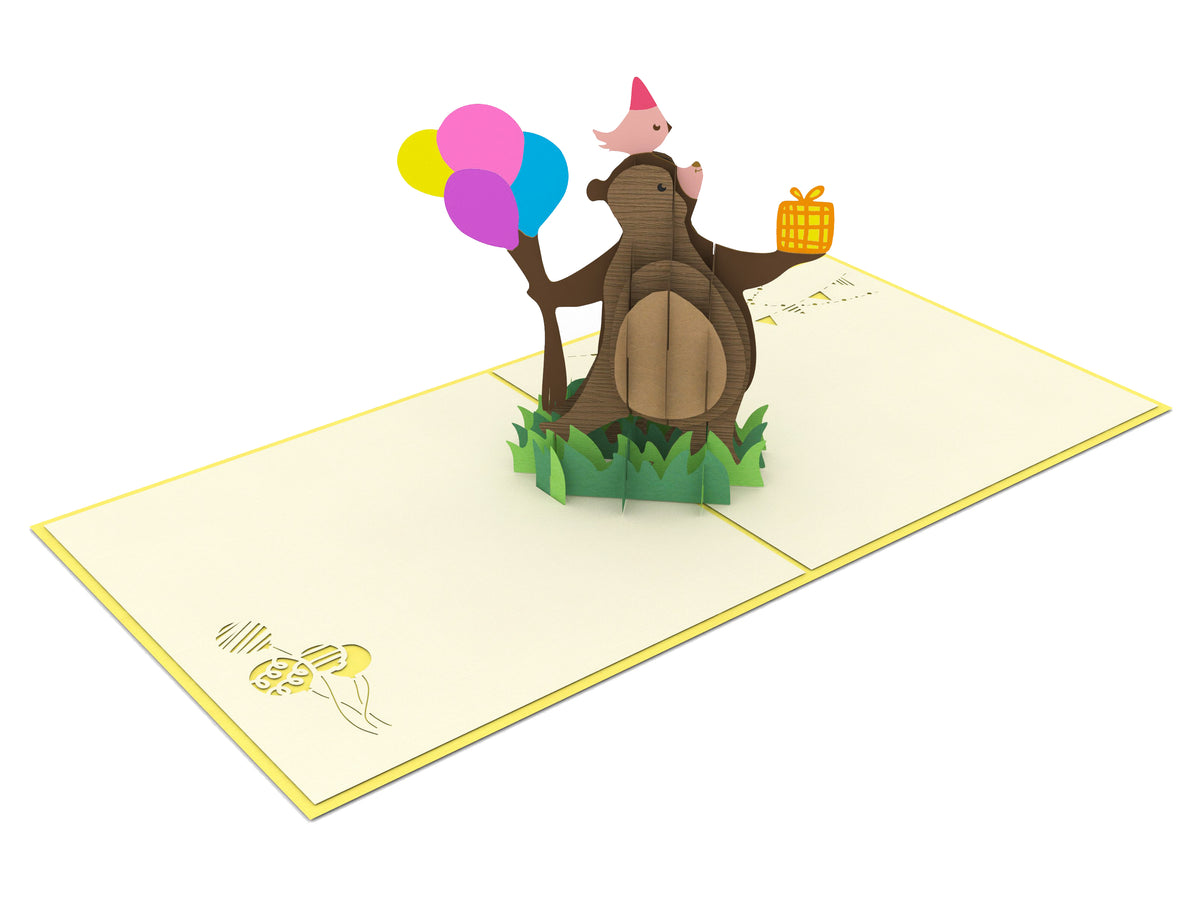 Birthday Bear Pop-Up Card