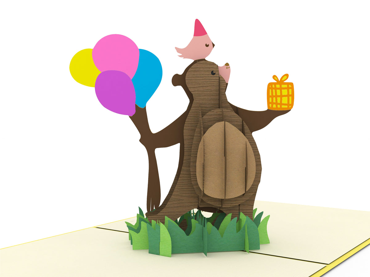 Birthday Bear Pop-Up Card