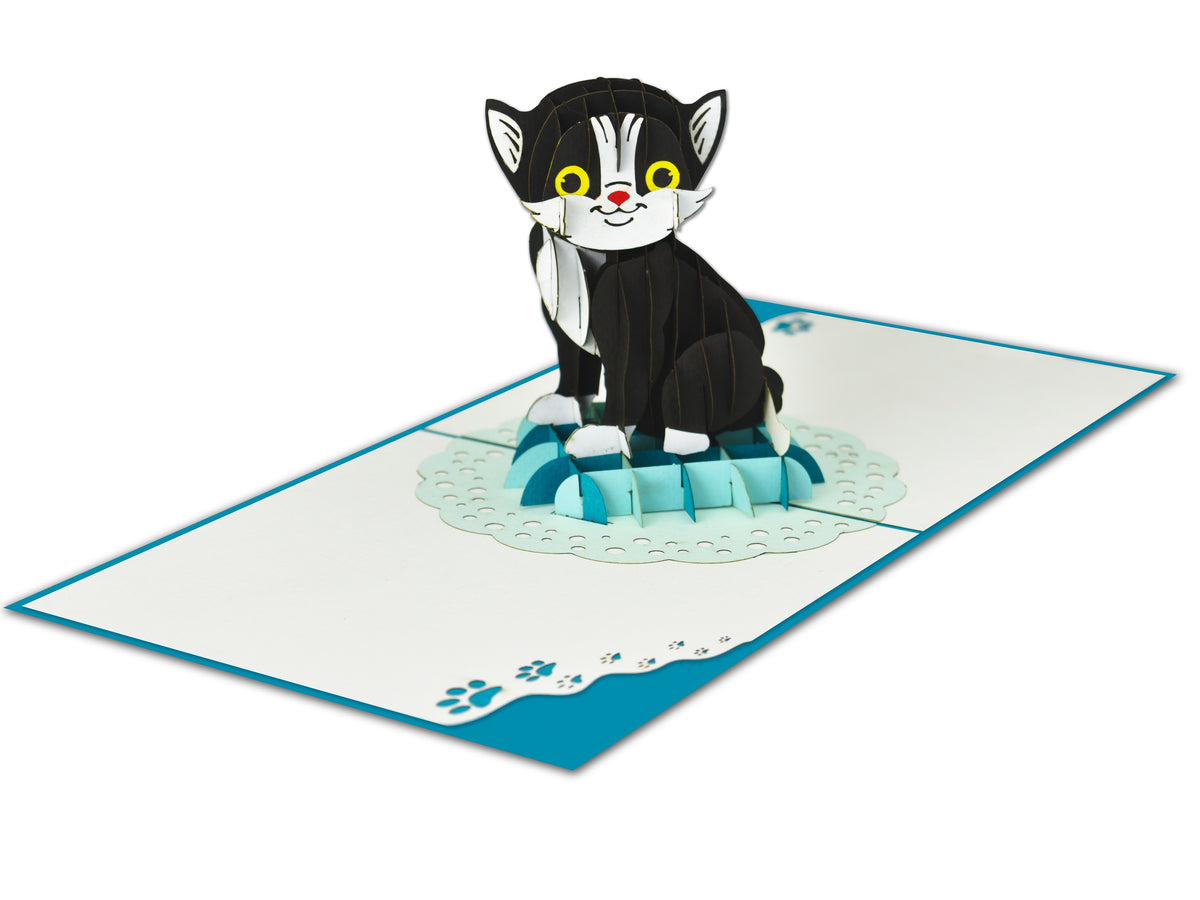 Black Cat 3D Creative Pop Up Card