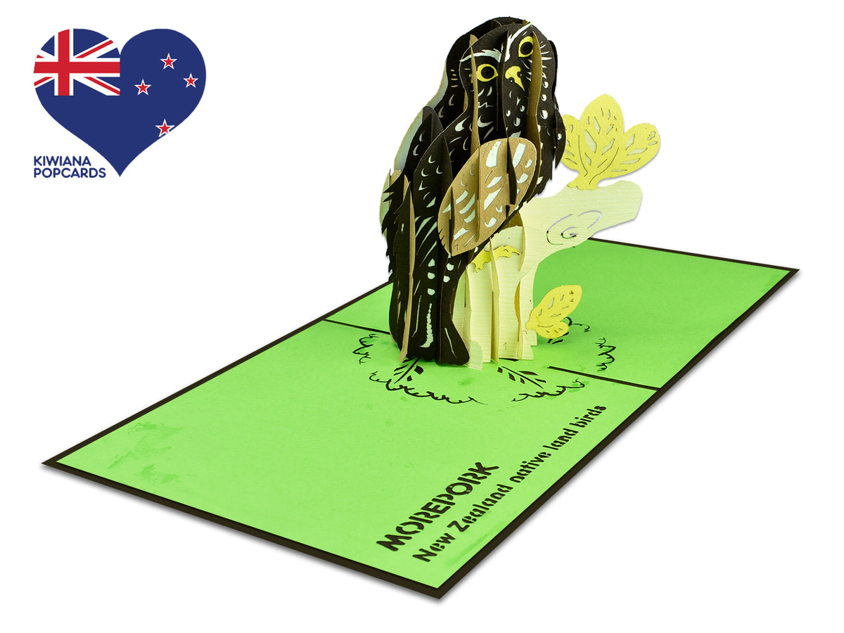 New Zealand Morepork Pop-Up Card