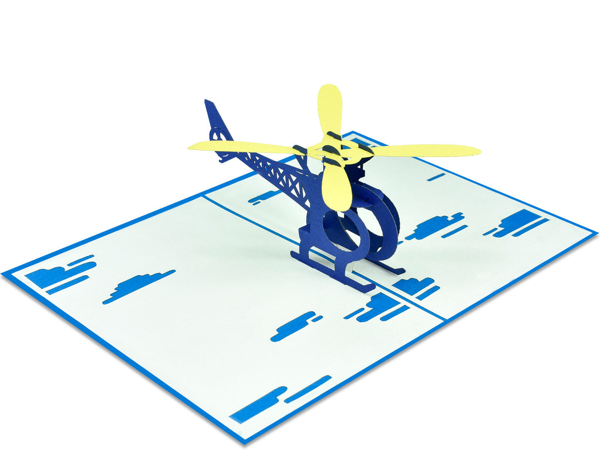 Helicopter Pop-Up Card