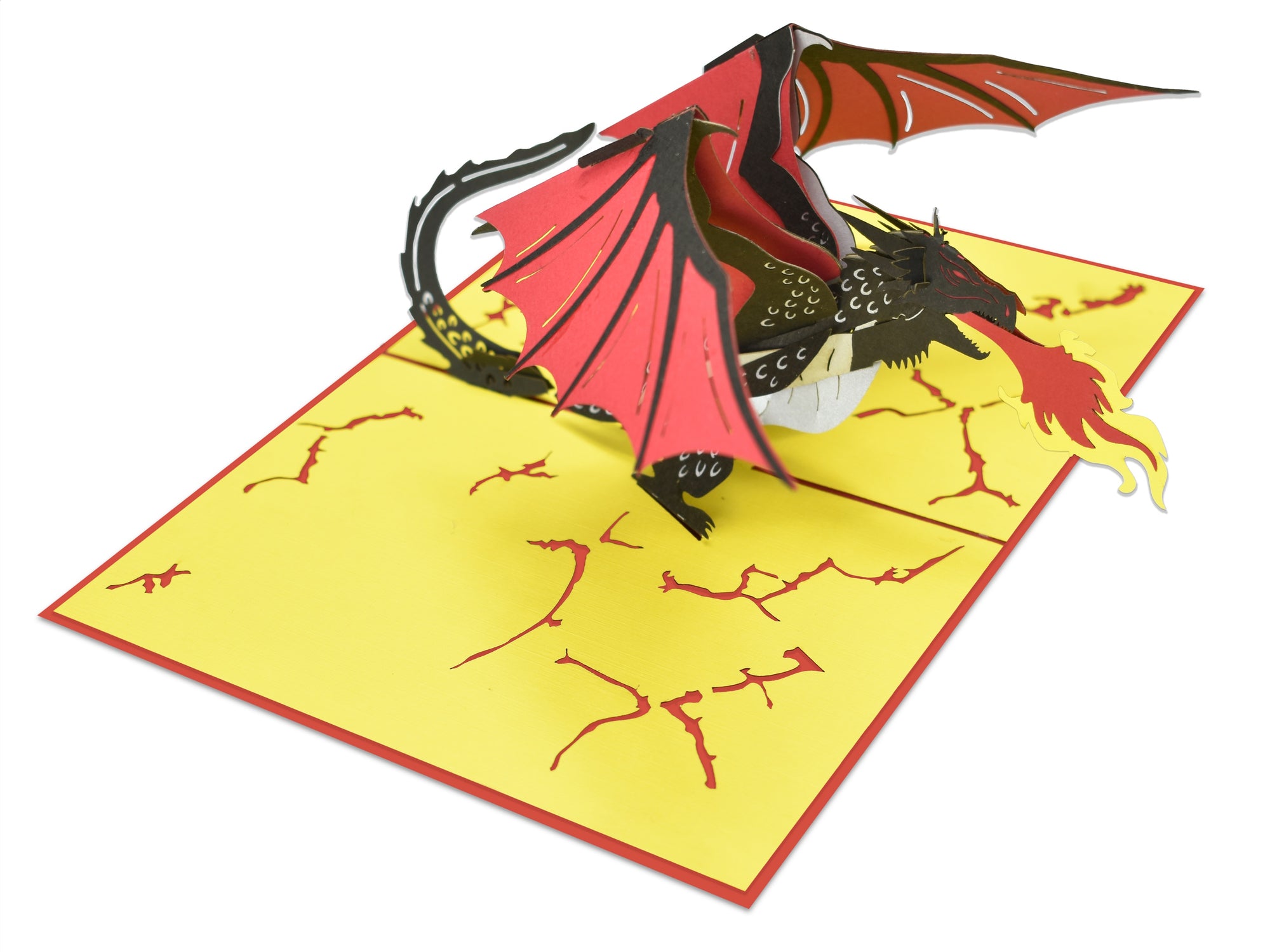 Red Dragon 3D Creative Pop Up Card