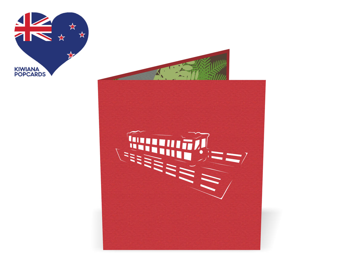 Wellington Cable Car Pop-Up Card