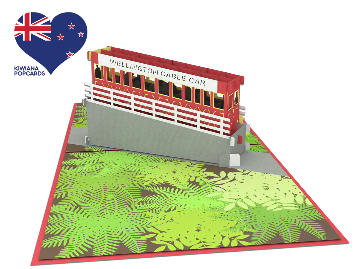 Wellington Cable Car Pop-Up Card