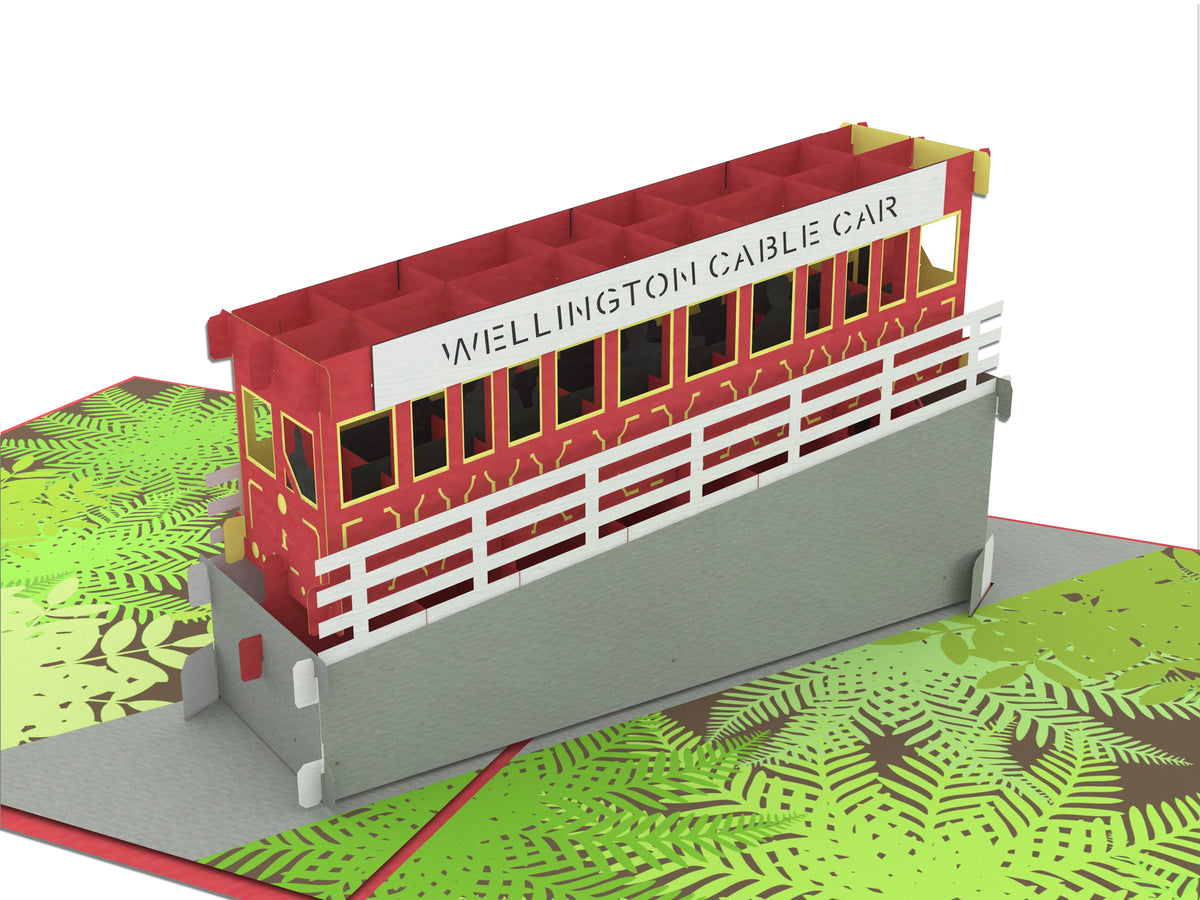Wellington Cable Car Pop-Up Card