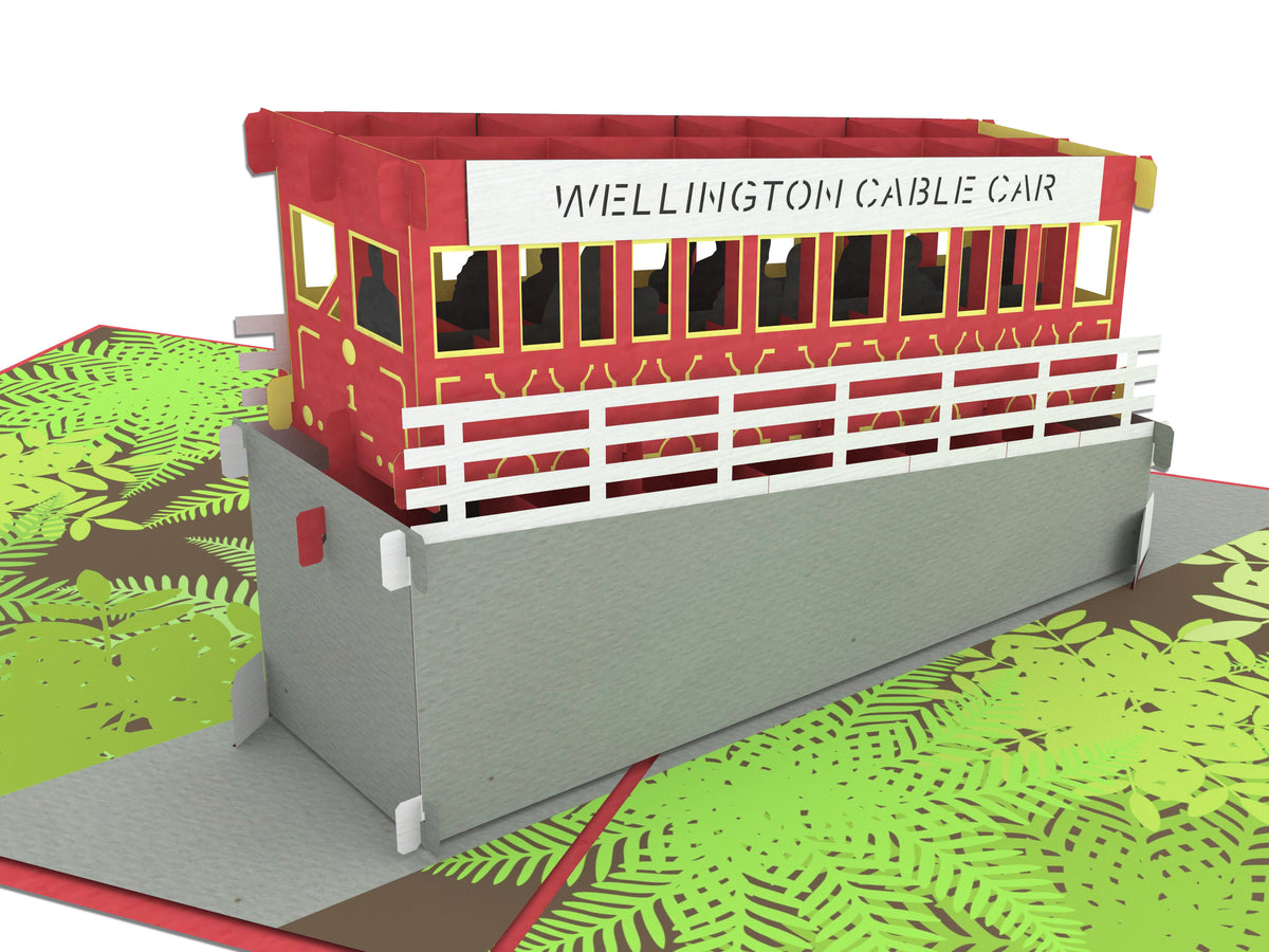 Wellington Cable Car Pop-Up Card