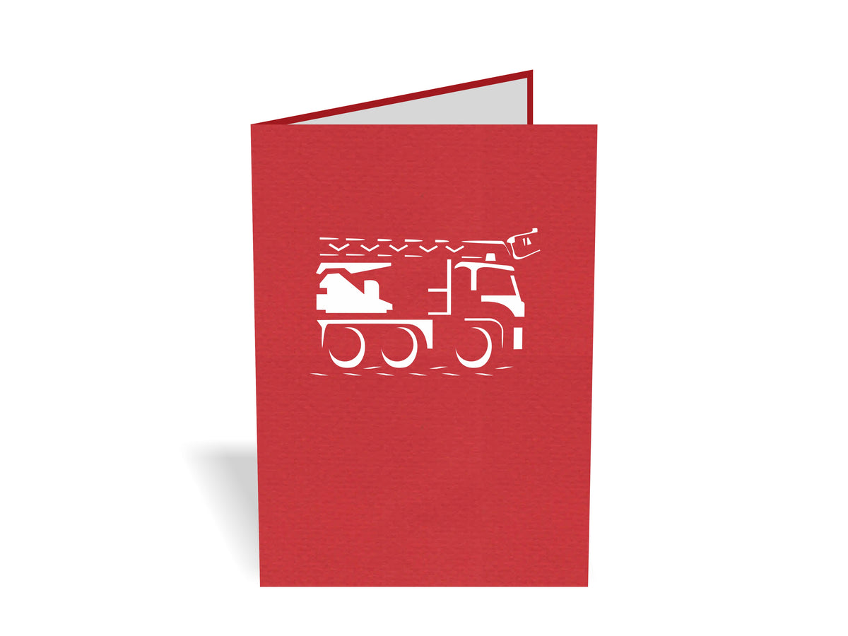 Fire Truck Pop-Up Card