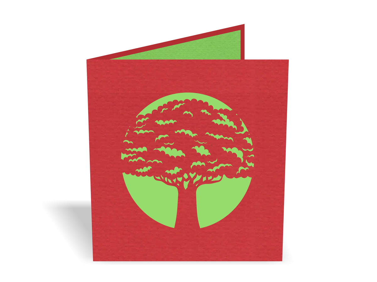 New Zealand Pohutukawa Tree Pop-Up Card