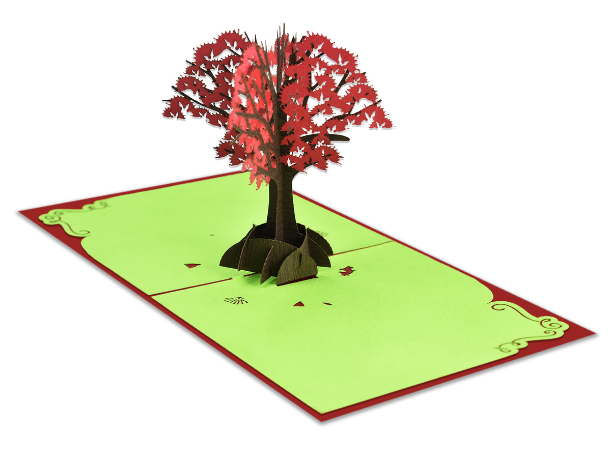 New Zealand Pohutukawa Tree Pop-Up Card