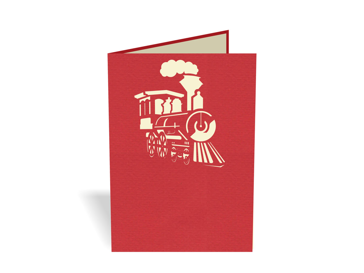 Steam Train Pop-Up Card