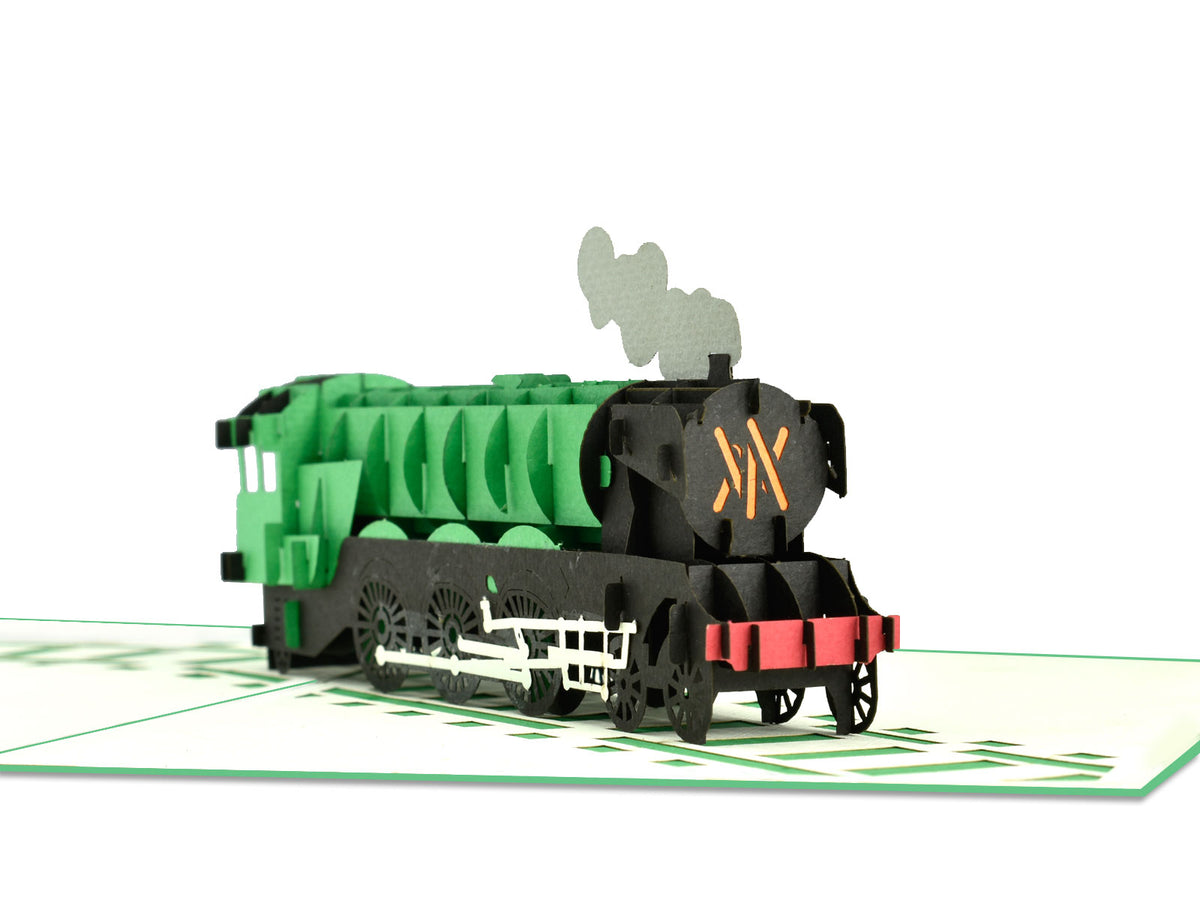 Flying-Scotman Train Pop-Up Card