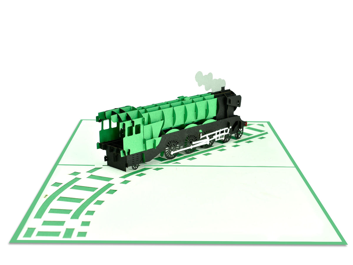 Flying-Scotman Train Pop-Up Card