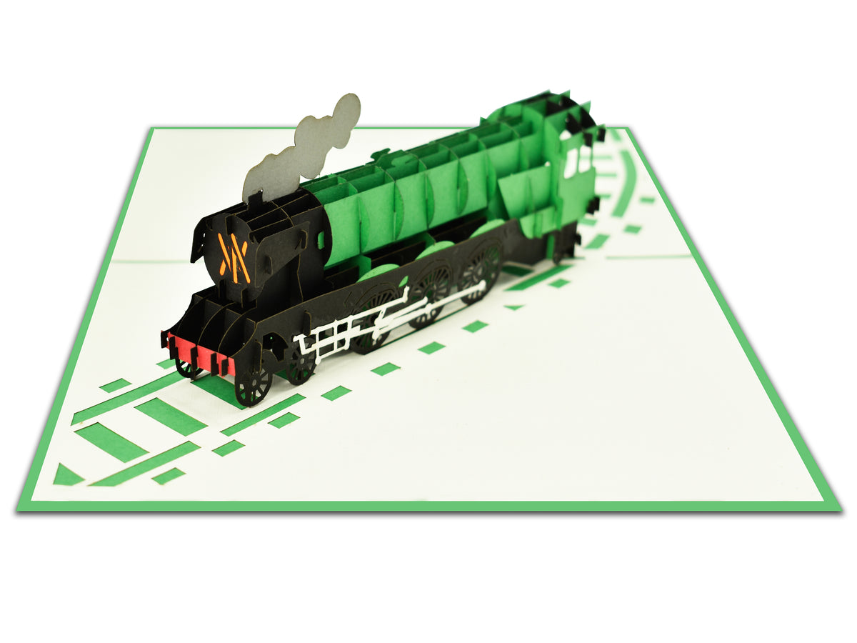 Flying-Scotman Train Pop-Up Card