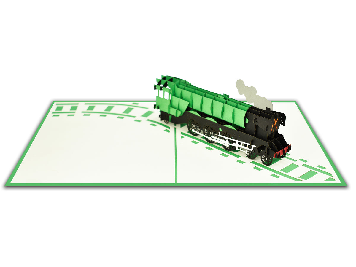 Flying-Scotman Train Pop-Up Card