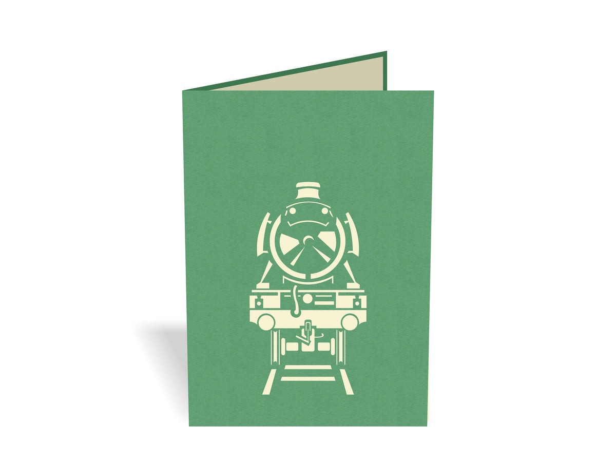 Flying-Scotman Train Pop-Up Card