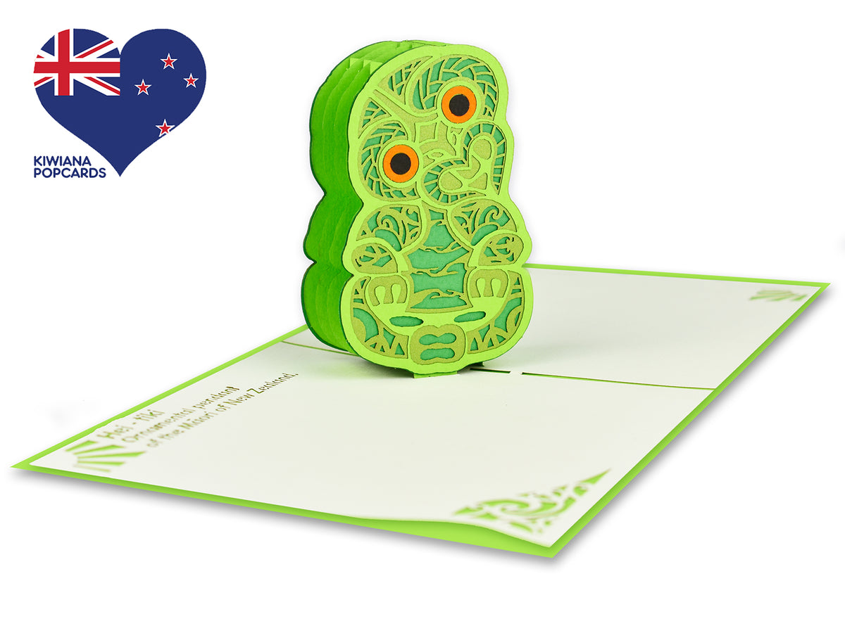 New Zealand Hei -tiki 3D Creative Pop Up Card