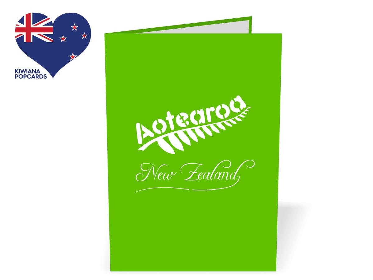 New Zealand Native Ferns Pop-Up Card