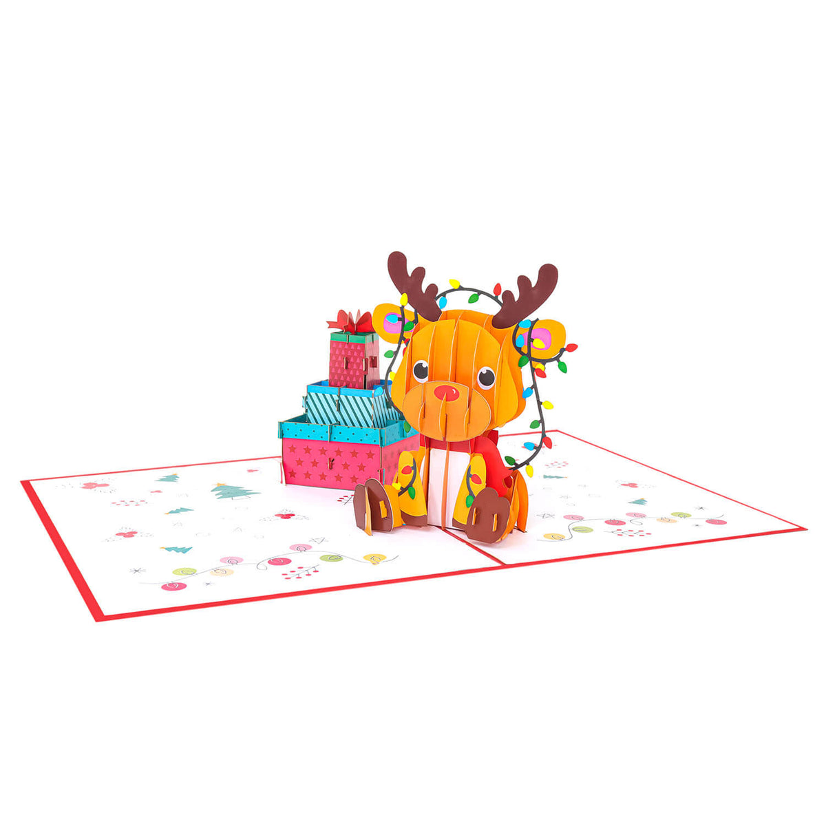 Christmas Reindeer Pop-Up Card