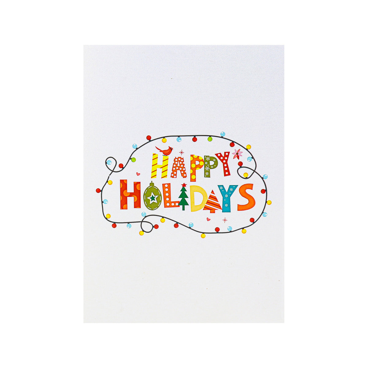 Happy Holidays Globe Pop-Up Card