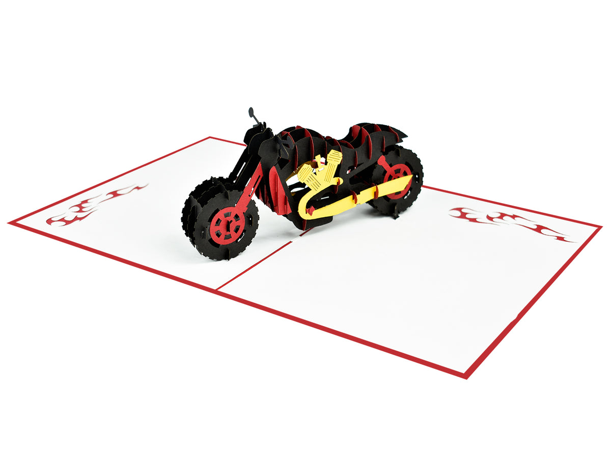 Harley Davidson Motorbike Pop-Up Card