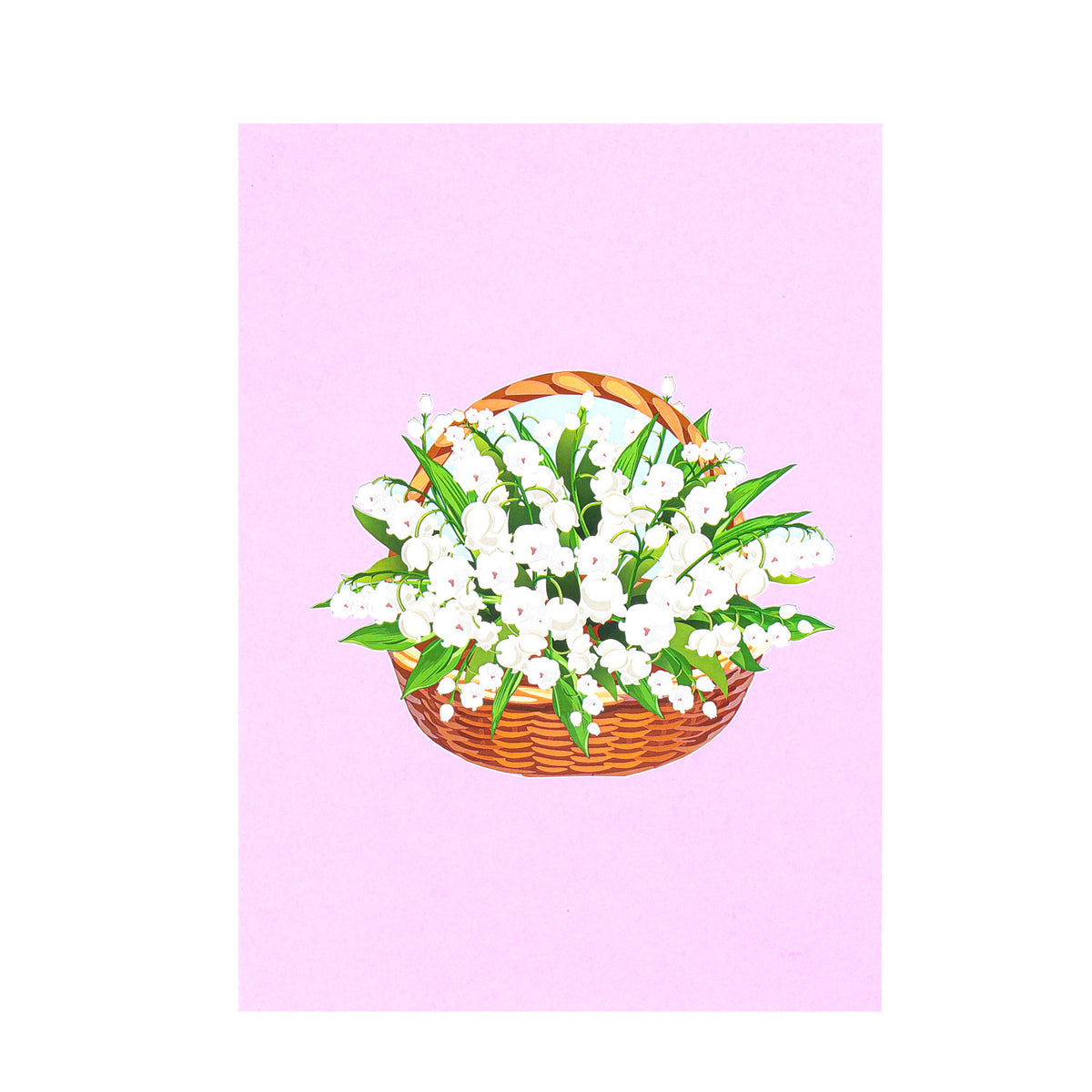 Lilies Basket Pop-Up Card