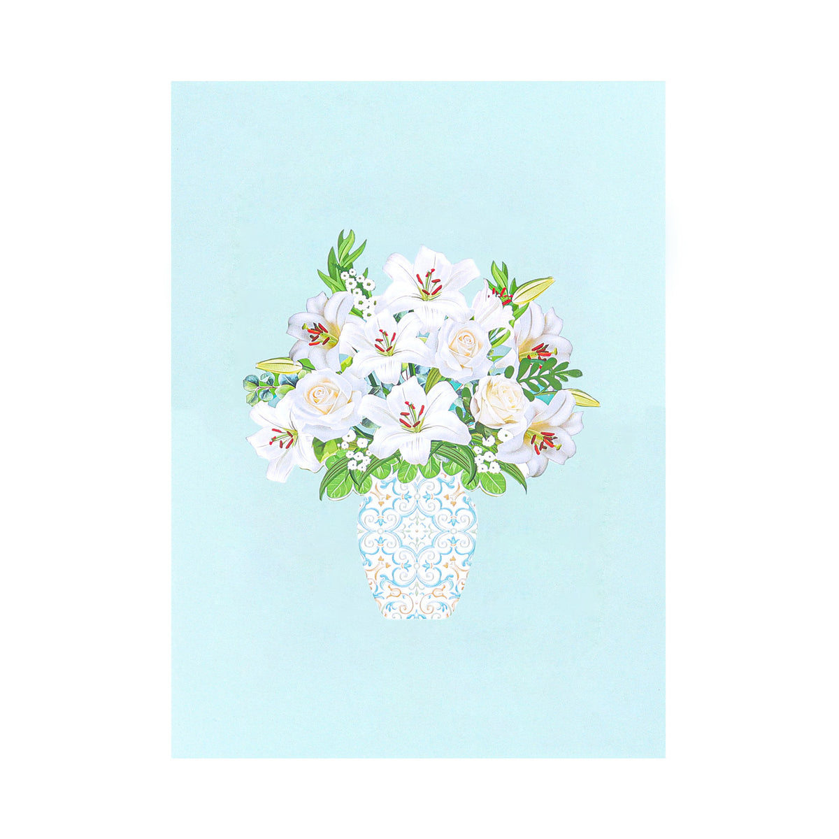 Lily Bouquet Pop-Up Card