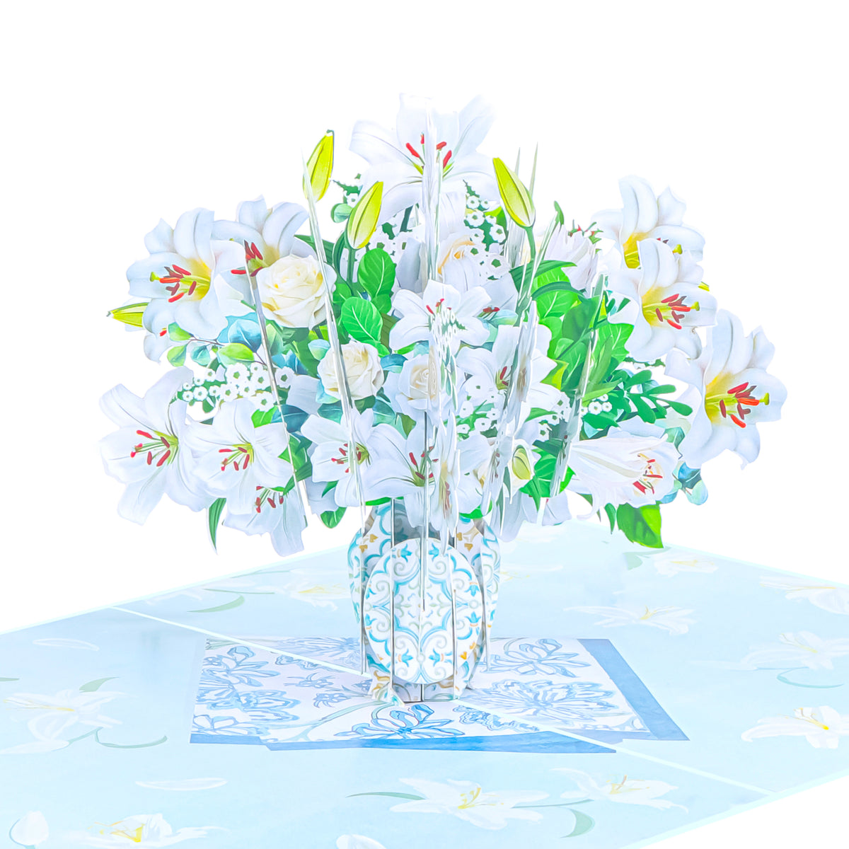 Lily Bouquet Pop-Up Card