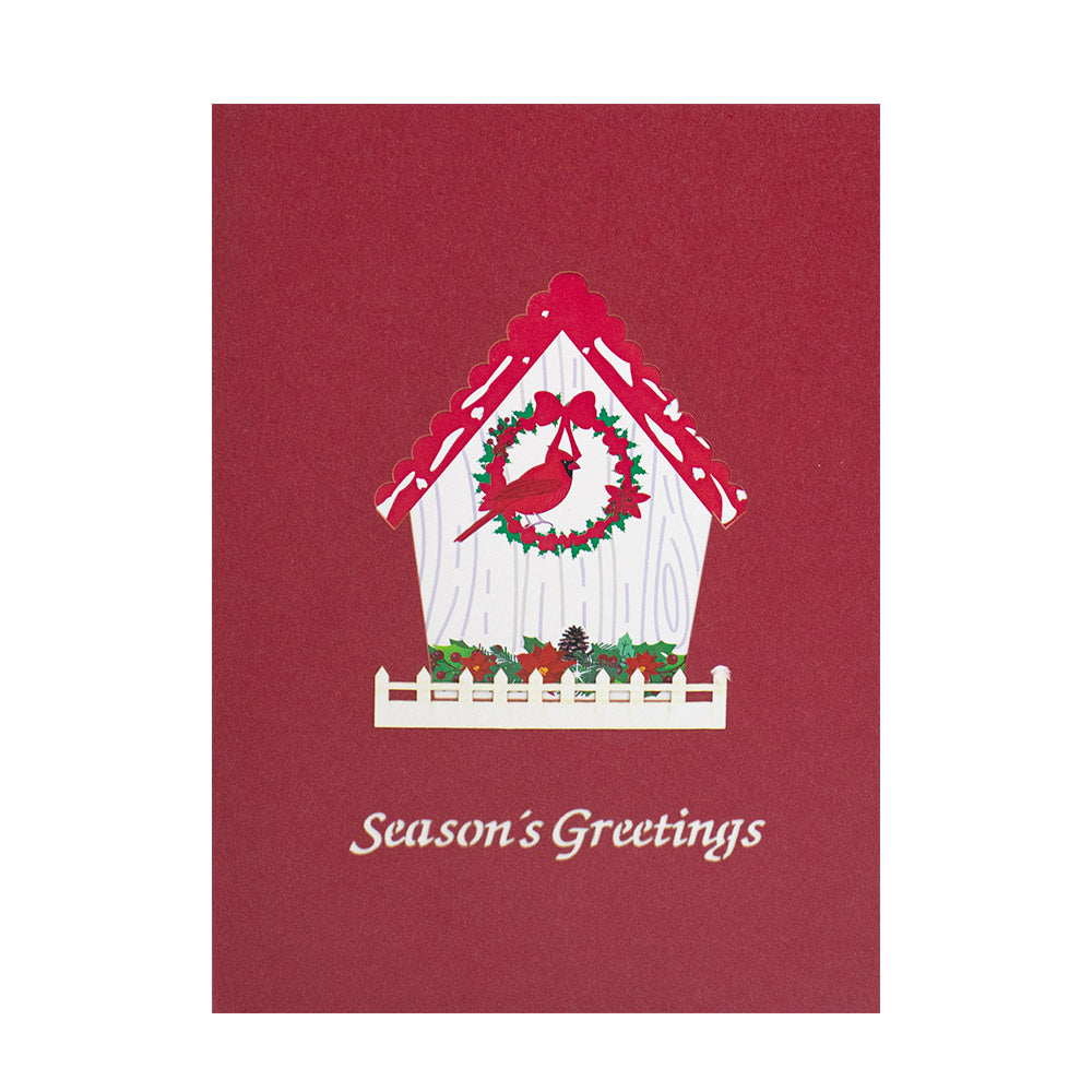 Christmas Birdhouse Pop-Up Card