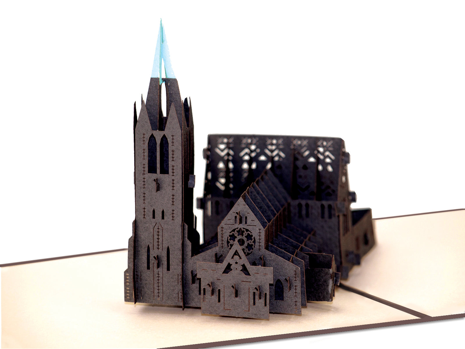 New Zealand Christchurch Cathedral 3D Creative Pop Up Card - close up