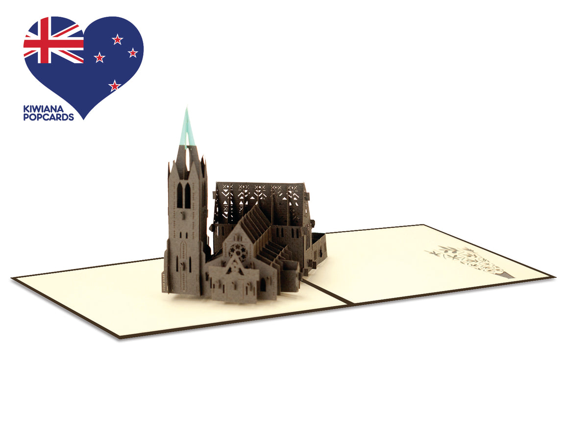 New Zealand Christchurch Cathedral 3D Creative Pop Up Card