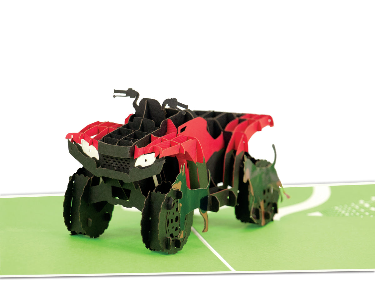 Quadbike Pop-Up Card