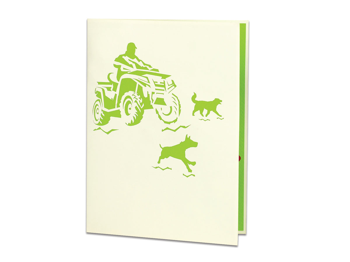Quadbike Pop-Up Card