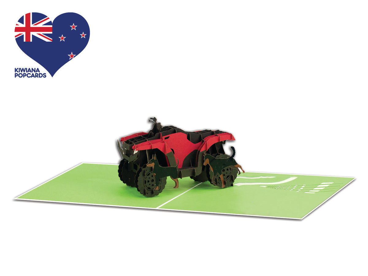 Quadbike Pop-Up Card