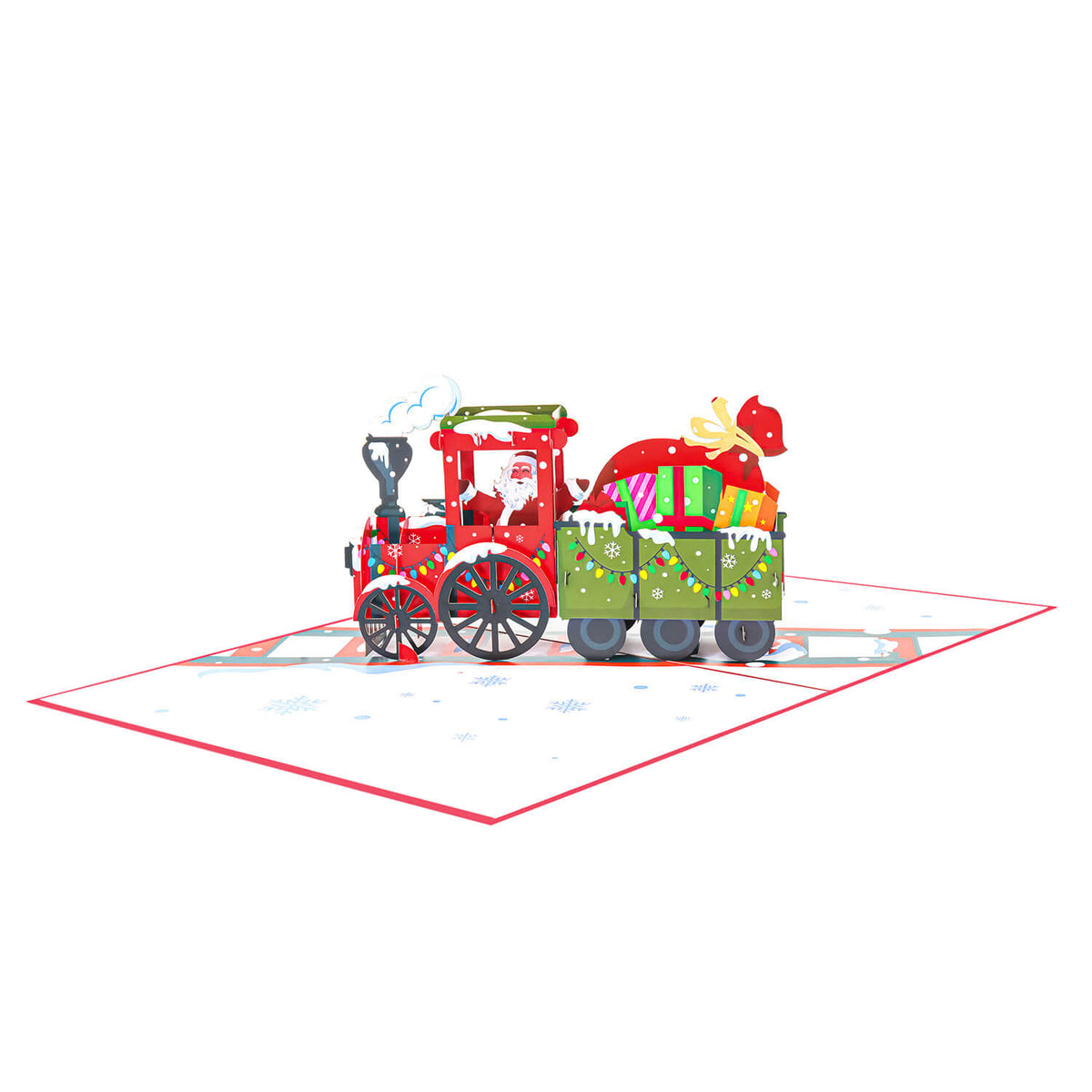Santa Train Pop-Up Card