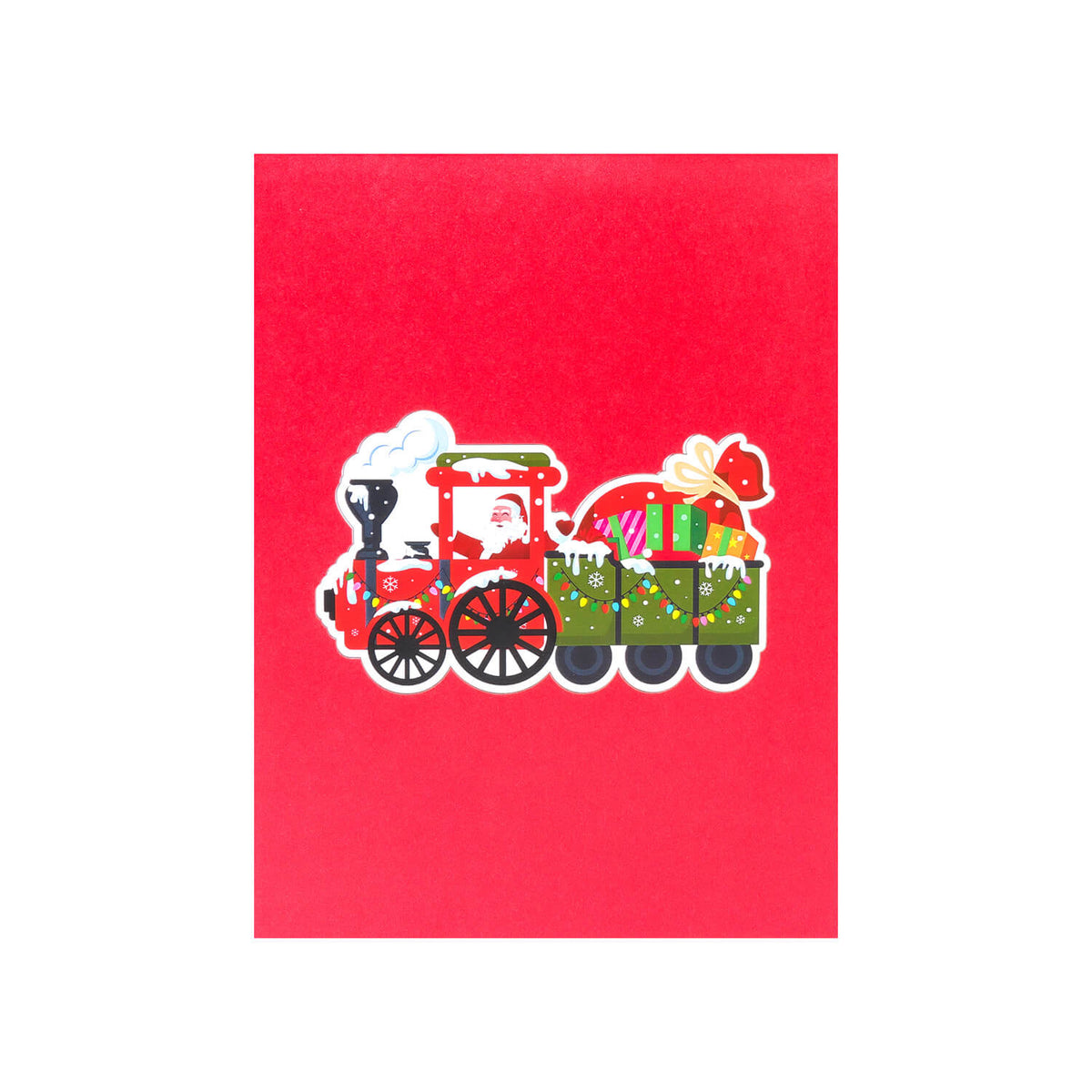 Santa Train Pop-Up Card