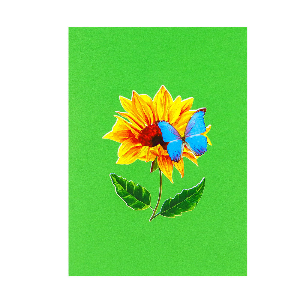 Sunflower Butterfly Pop-Up Card
