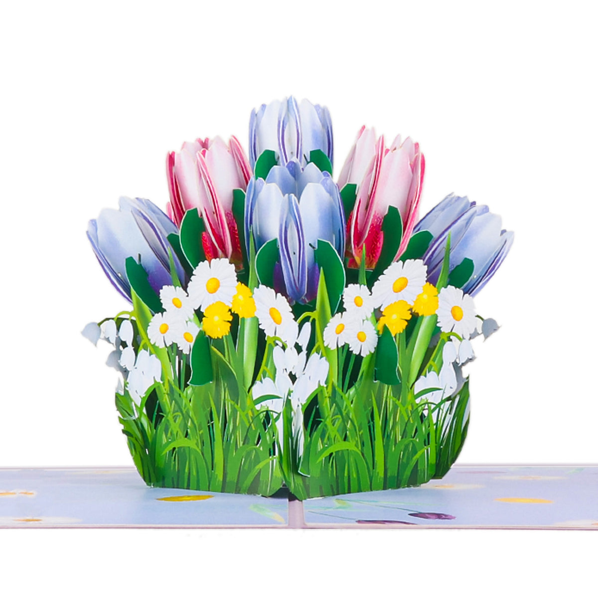 Tulips Bouquet Pop-Up Card
