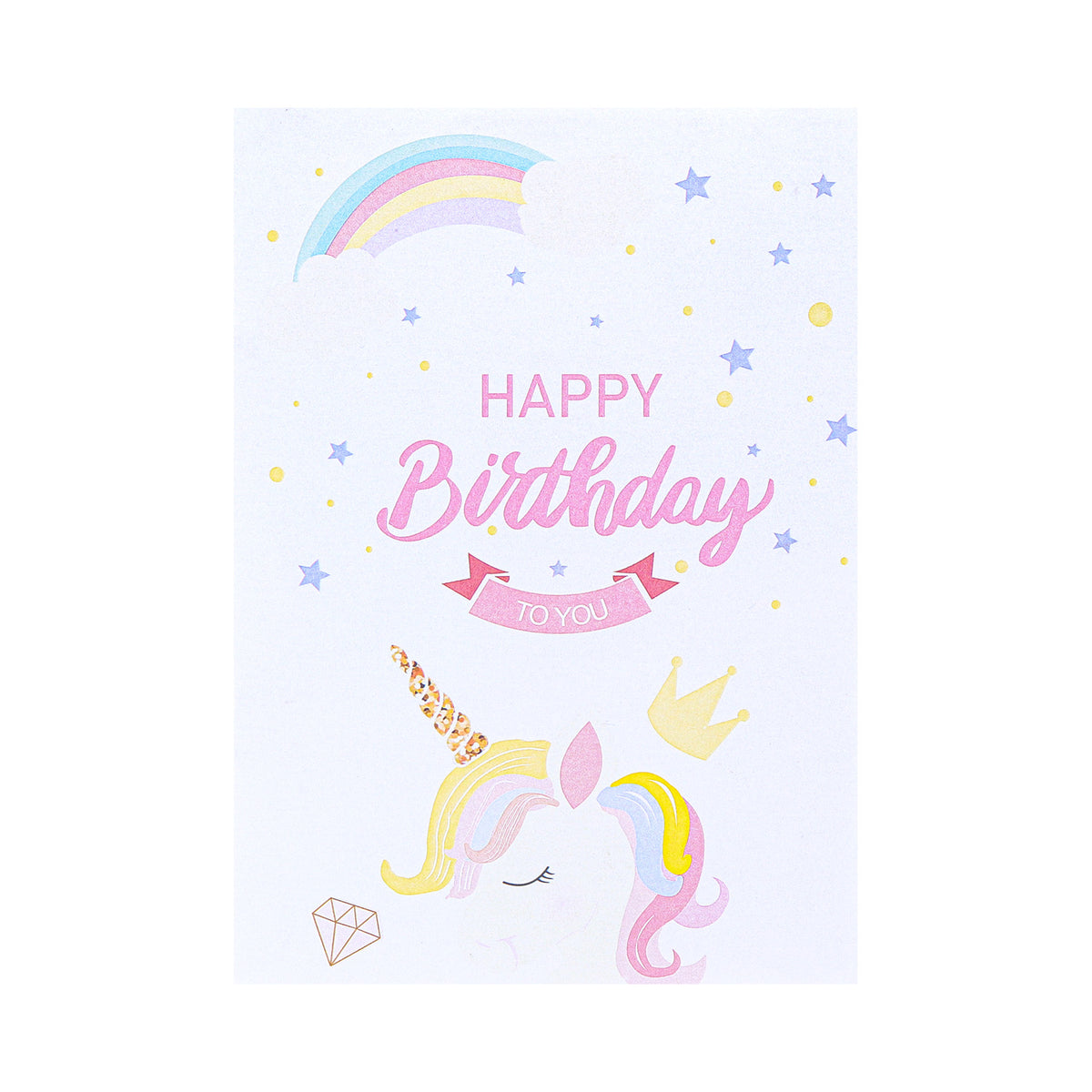 Unicorn Birthday Cake Pop-Up Card