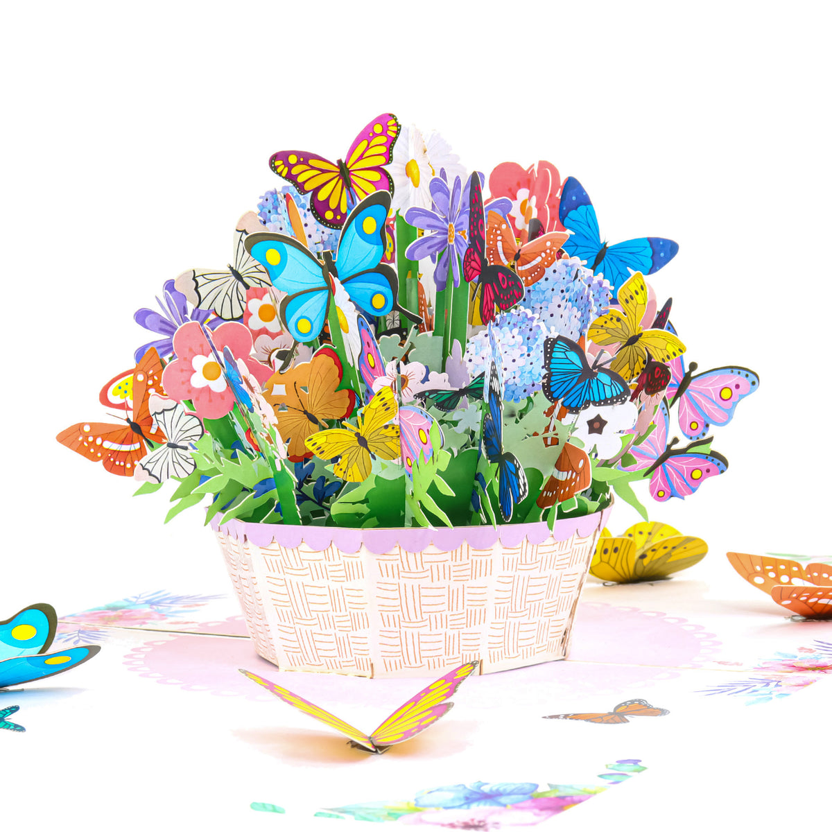 Wildflower Butterflies Pop-Up Card