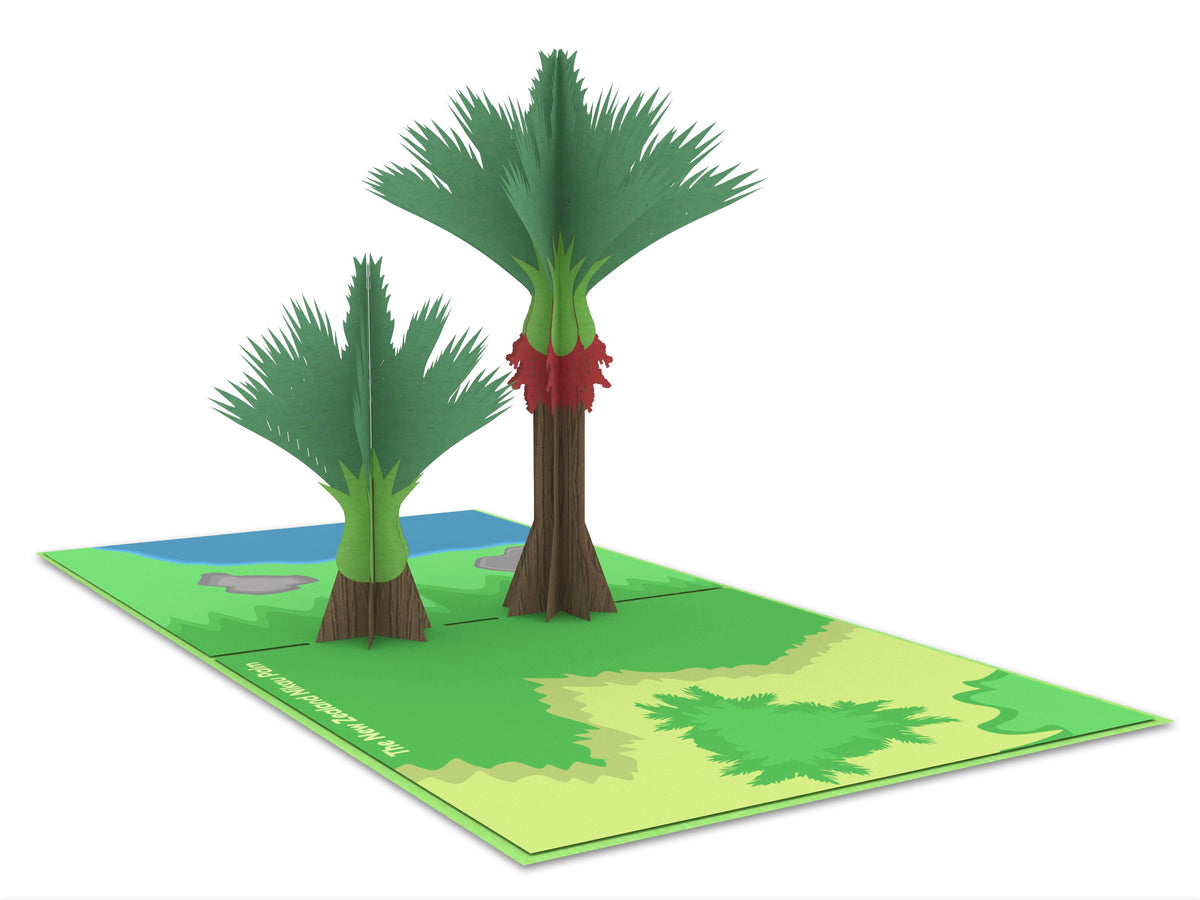 Nikau Palm Tree Pop-Up Card